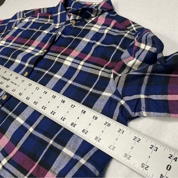 Jachs Girlfriend Super Soft Button Down Plaid Flannel Shirt Size Medium #1083 - Picture 5 of 8